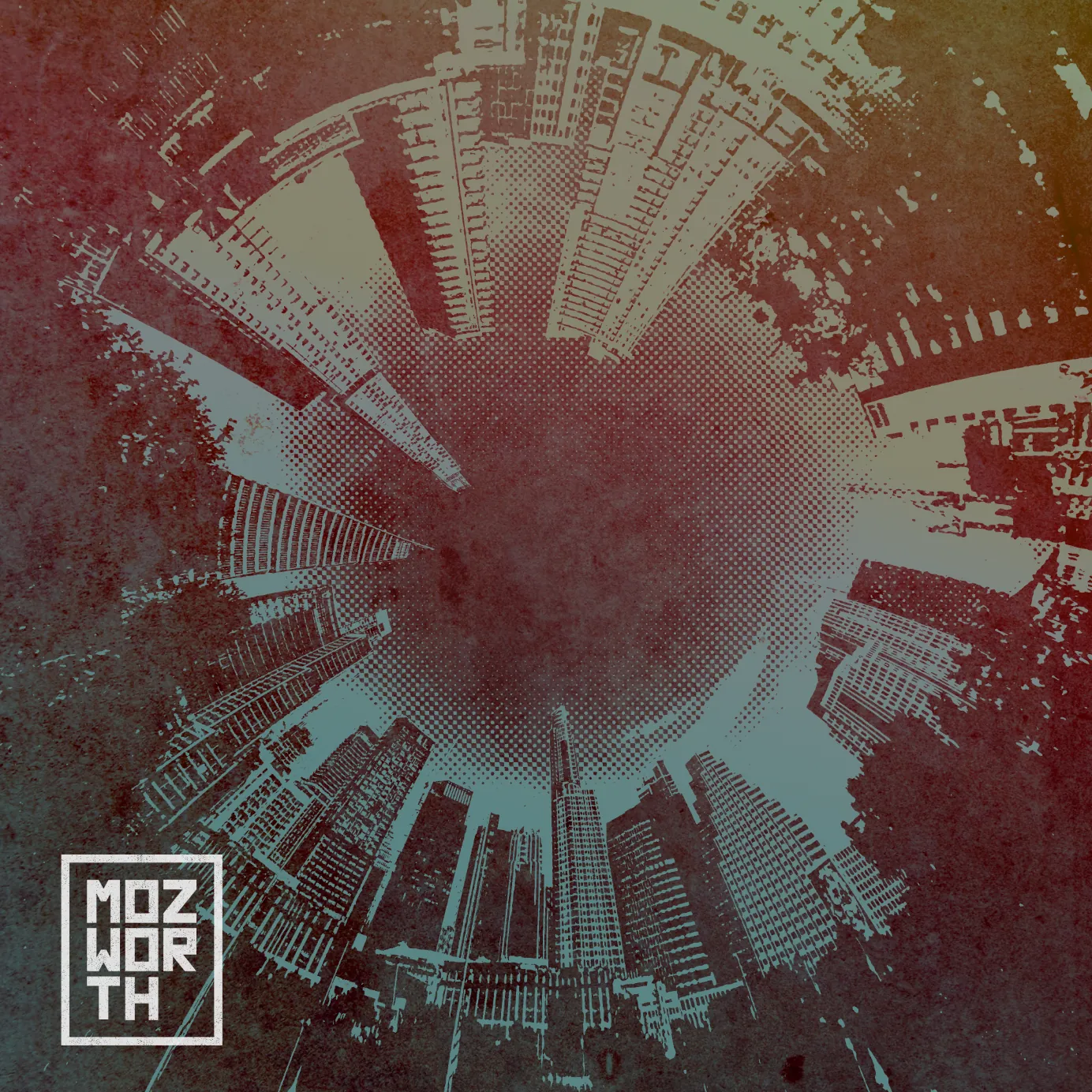 mozworth debut album cover featuring artist's portrait in moody lighting